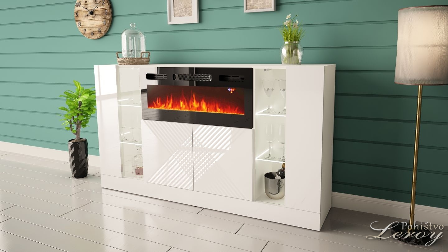 Komoda .ABANA s kaminom