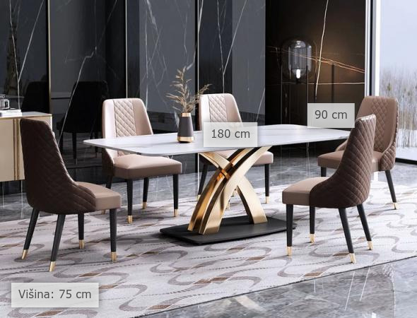 dimenzije jedilna miza Deluxe Alisa