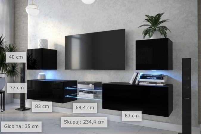 dimenzije dnevni regal Ajer