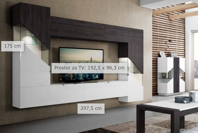 dimenzije dnevni regal Galos