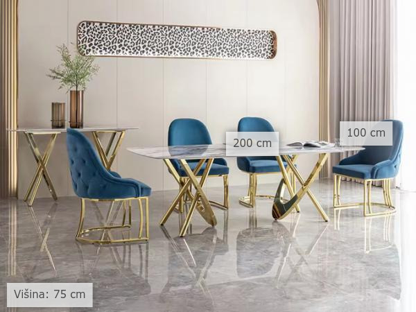 dimenzije jedilna miza Ema