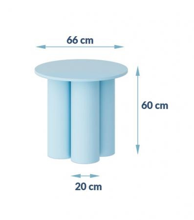 dimenzije klubska mizica Bareta mini
